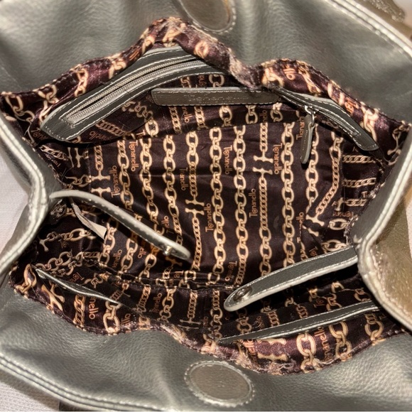 TIGNANELLO Leather Metallic Bag - Picture 6 of 10